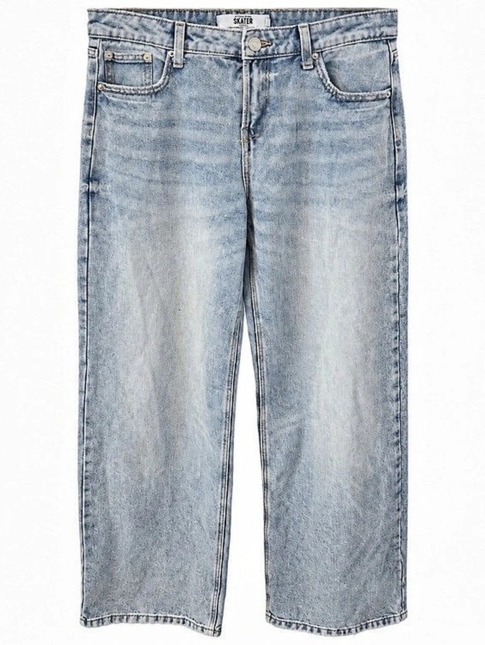 Refuge Skater Low Rise Wide Leg Jeans in Blue SIZE 5